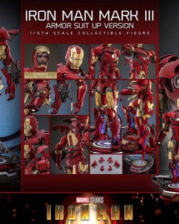 Hot Toys: Iron Man Mk.3 1/6 Armor Suit Up Ver. - Iron Man