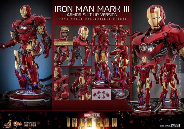 Hot Toys: Iron Man Mk.3 1/6 Armor Suit Up Ver. - Iron Man