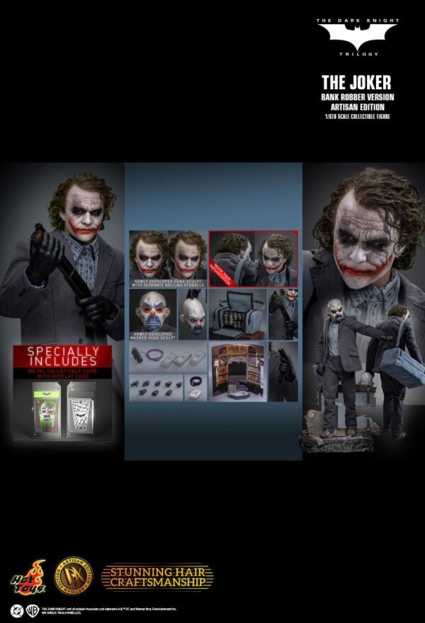 Hot Toys: Joker 1/6 DX Bank Robber Artisan Edition Ver. - The Dark Knight Trilogy