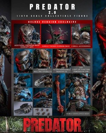 predator hot toy 2 Hot Toys: Predator 2.0 - Deluxe Ver. 1/6