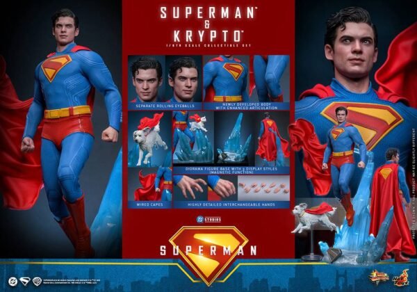superman 10 Hot Toys: Superman & Krypto 1/6 - Superman (2025)