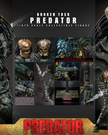 Hot Toys: Broken Tusk Predator 1/6 - Predator