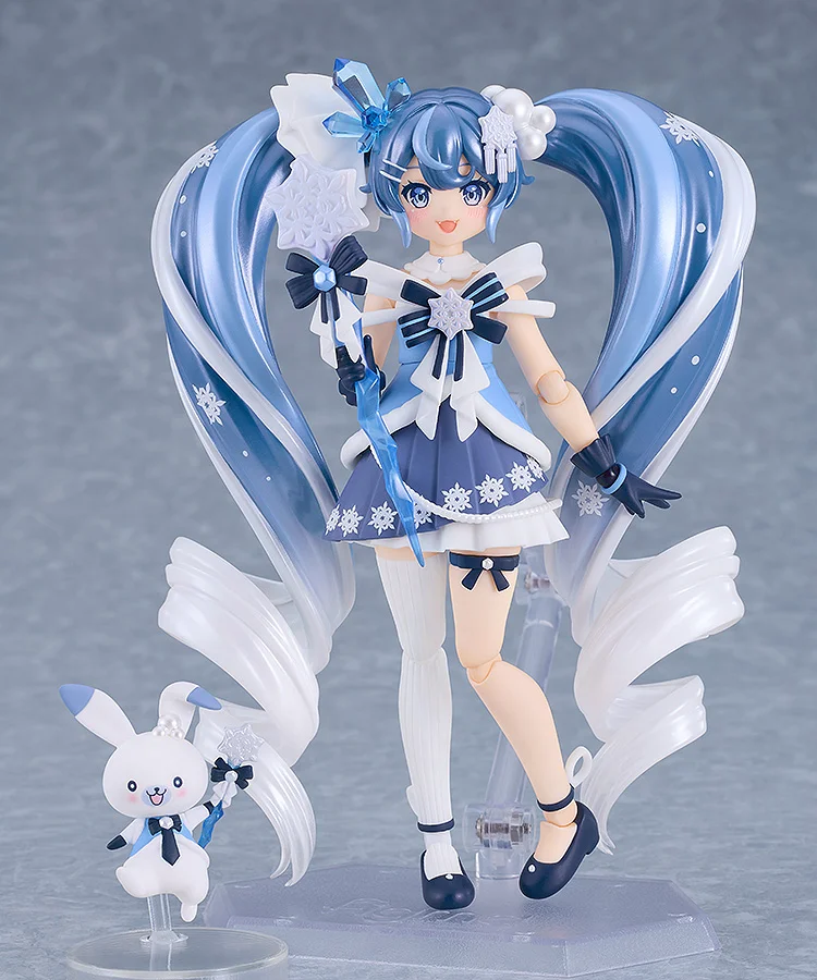 miku snow figma 1 Figma 669: Snow Miku (Crystal Snow Ver.) - Hatsune Miku