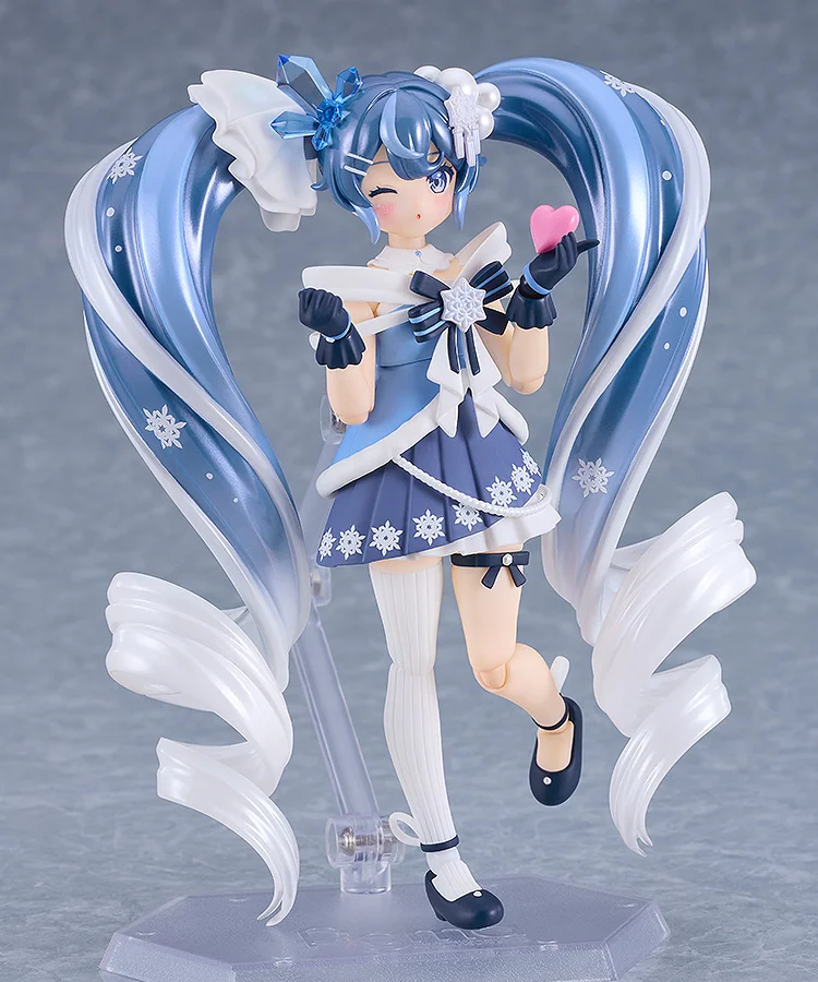 miku snow figma 3 Figma 669: Snow Miku (Crystal Snow Ver.) - Hatsune Miku
