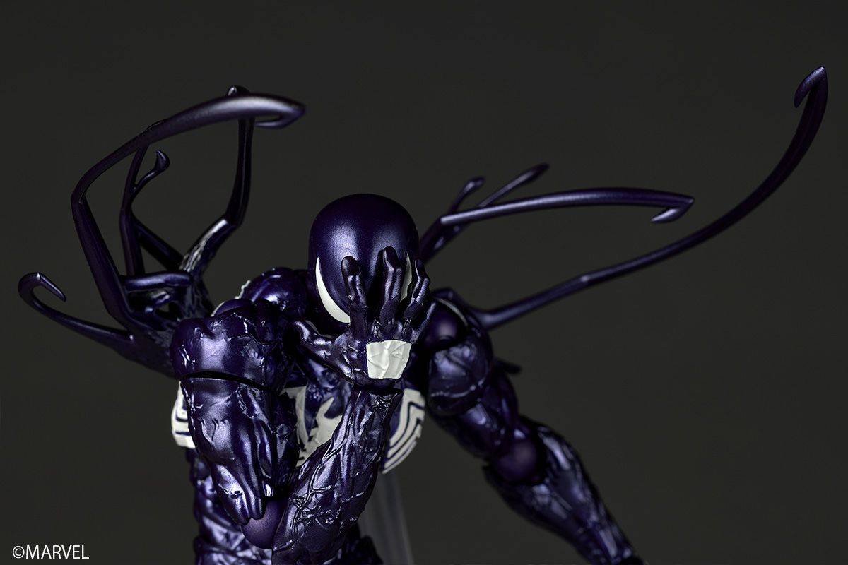spider s 12 Revoltech: Spider-Man - Symbiote Spider-Man (Purple Ver.) Con bonus