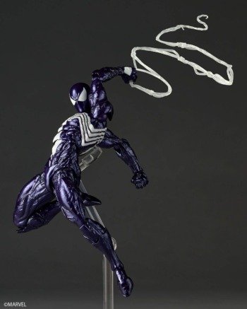 spider s 5 Revoltech: Spider-Man - Symbiote Spider-Man (Purple Ver.) Con bonus