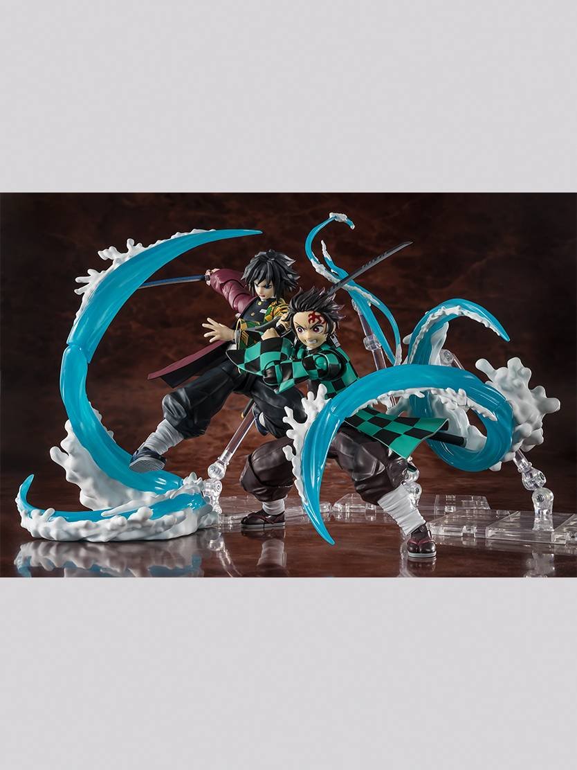S.H.FIGUARTS: Demon Slayer / Kimetsu no Yaiba - Tanjiro Kamado & Giyu Tomioka Water Breathing Effect Parts Set
